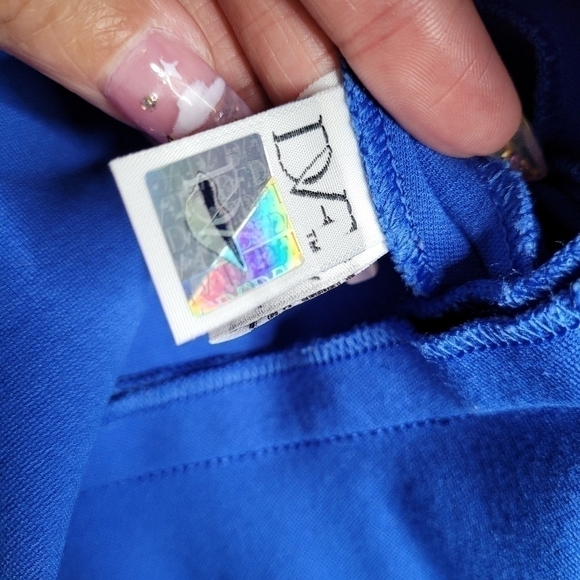 Diane Von Furstenberg Blue Cocktail Dress - Picture 13 of 15